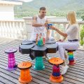 Retractable Folding Stool for Camping Fishing Height Adjustable - Banco Portable Plastic Collapsible Telescoping Stool Seat Chair. 