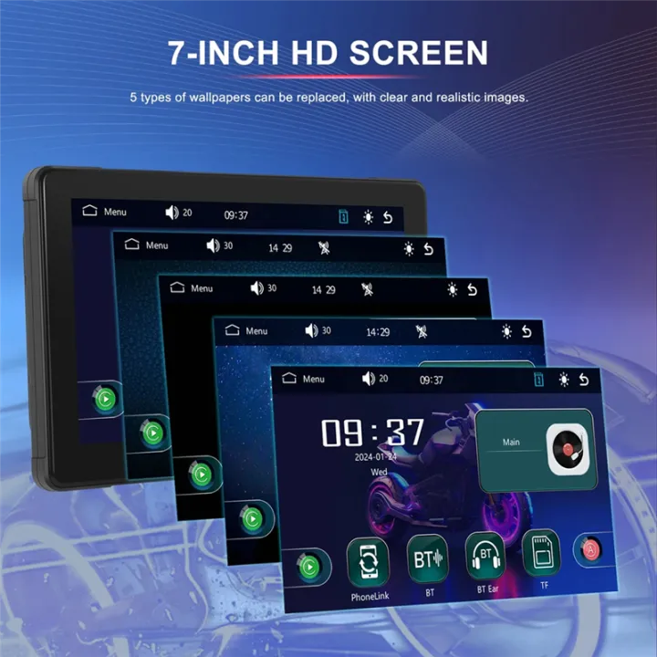 (COKP)%207%20Inch%20Portable%20Motorcycle%20GPS%20Navigation%20Waterproof%20Carplay%20Screen%20Display%20Wireless%20Android%20Auto%20Motorcycle%20Monitor%20-%20Image%207