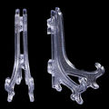 12Pcs Display Stand Easel Plate Holder Picture Photo Art Plastic Foldable Dounp. 