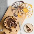 Round Cake Slice & Pie Slicer Marker, Cake Divider, Cheesecake Cutter, 10 or 12 Slices Double Sided Cake Portion Marker, Works for Cakes  Cake Divider Cake Slice - Cake Portion Marker Cake Cutter. 
