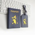 Passport Cover Portable Label Passport Cover Baggage Tag Travel Accessories PU Leather Luggage Tag. 