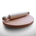 Handmade Wooden Roti Rolling Board / Capati Maker / Roti Maker / Puri Maker / Wooden Balen Chakla Set/wooden chapati board with Rolling Pin -23cm. 