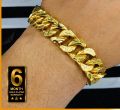 Gold Plated Miami Cuban Cut Bracelet. 