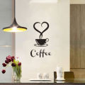 Coffee Wall Sticker Shop Restaurant Wall Decor Art DIY Decorative Sticker. 