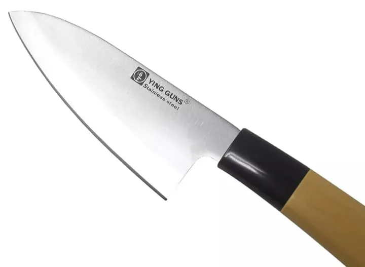 Ying Guns Knife Stainless Steel Cutlery Chef Knives - Wood Finished Knife