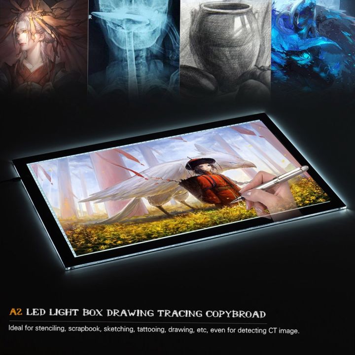 A2 LED Light Box Drawing Tracing Tracer Copy Board Table Pad Panel