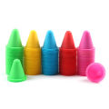 20Pcs/Lot Sport Football Soccer Rugby Training Cone Cylinder Outdoor Football Train Obstacles for Roller Skating Red. 