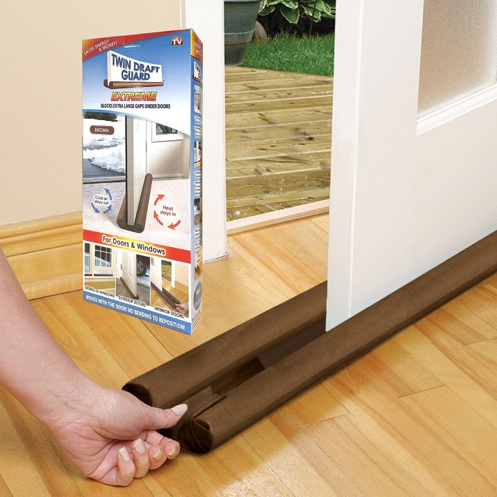 Window Draft Protection Twin Draft Guard Extreme, Single, Window and Door Draft Stopper, Bottom ...