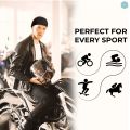 Boldfit Helmet Skull Caps for Men Bike Polycotton Head Caps for Men Hair Inner Helmet Cover Cap for Bikers Sweat Cooling Skull Cap for Cycling, Running Helmet Cap for Men - Black Pack of 1  (FROM INDIA) SAM. 