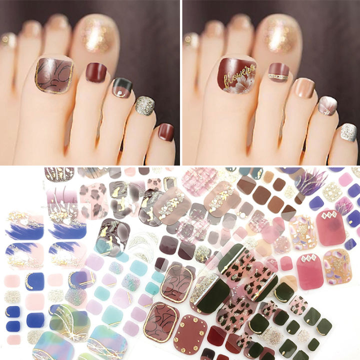 Summer%20Style%2022Tips%20Mirror%20Toe%20Nail%20Stickers/Strips%20Nail%20Art%20Nails%20Stickers%20For%20Nails%20Toe%20Girls%20Self-Adhesive%20Feet%20Stickers%20-%20Image%204