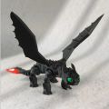 Movie Character Cartoon 3D Toothless Dragon Figure Lovely Cute Night Fury Dragon Figure Black and White How To Train Your Dragon Toothless Joint Model Anime Collection. 