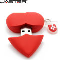 JASTER Love heart style usb flash drive pen drive 4gb 8gb 16gb 64GB 32GB usb stick pendriver USB 2.0 u disk thumb drive necklace. 