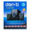 OriginaI Den-B D-521SP
2.1 Bluetooth SubWoofer Speaker System. 