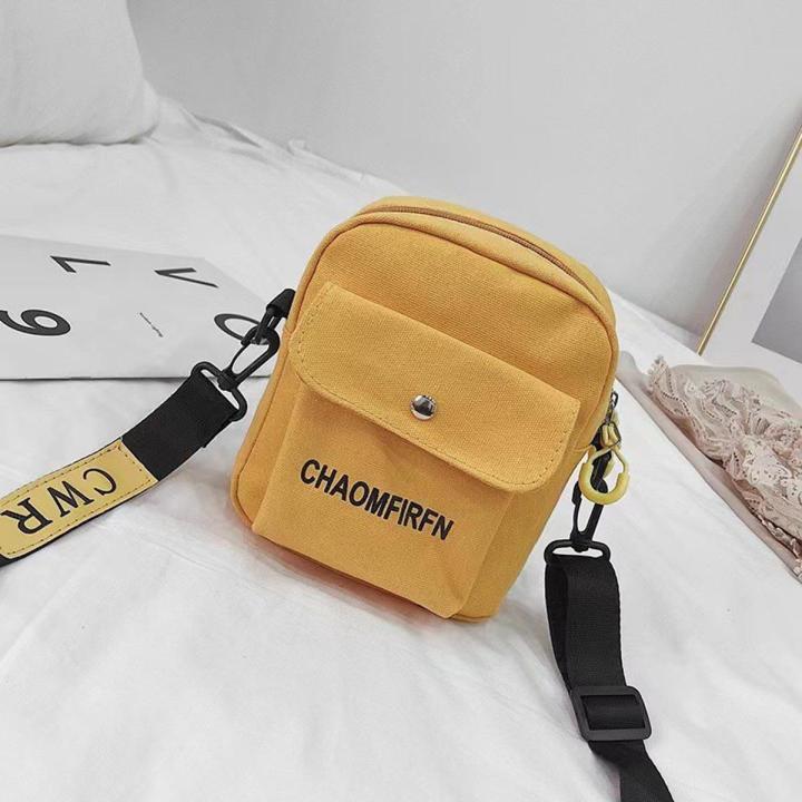 Women's Crossbody Shoulder Bag Student Shoulder Bag Canvas Bag ins hip hop Girl Canvas Bag Women Messenger Bag