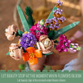 Malaysia Stock Bouquet Flowers Building Blocks DIY Toys Valentine's Day Gift Construction Flower Decoration. 