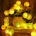 2.2M 20Leds Cotton Ball String Lights Garland Ball Fairy Light String For Holiday Wedding Party Decoration Home Lamp 1Pcs. 