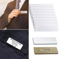 Wooden Name Tag Badge Unique With Back Pin 10pcs Blank Id Name Brooch Blank Name Badges With Backing Pin for School School. 