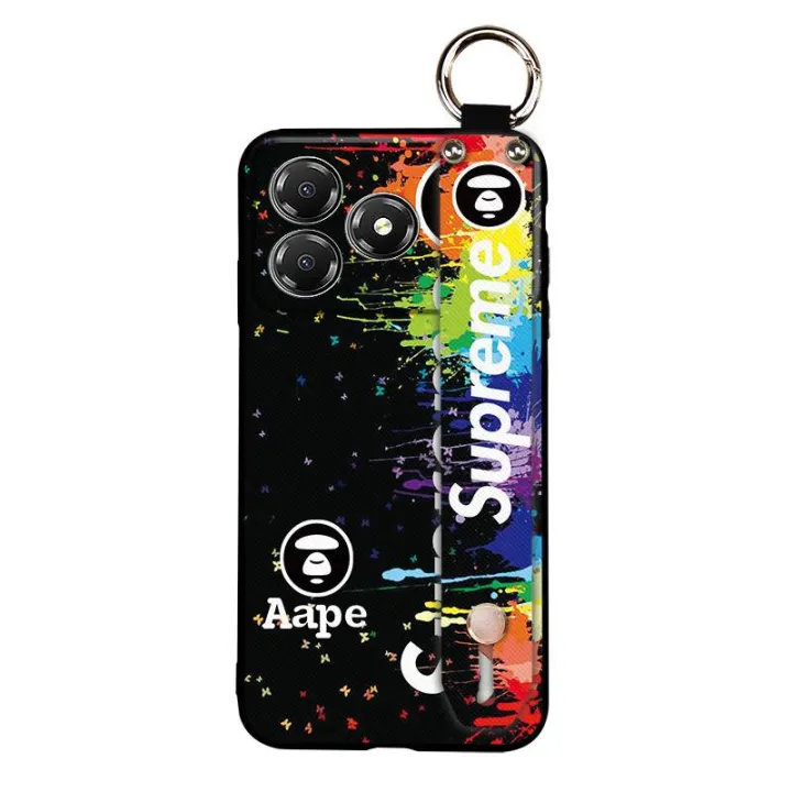 Durable%20Protective%20Phone%20Case%20For%20ZTE%20Blade%20A36%204G/Z2472%20Wristband%20Silicone%20Back%20Cover%20Wrist%20Strap%20Fashion%20Design%20Trendy%20-%20Image%205