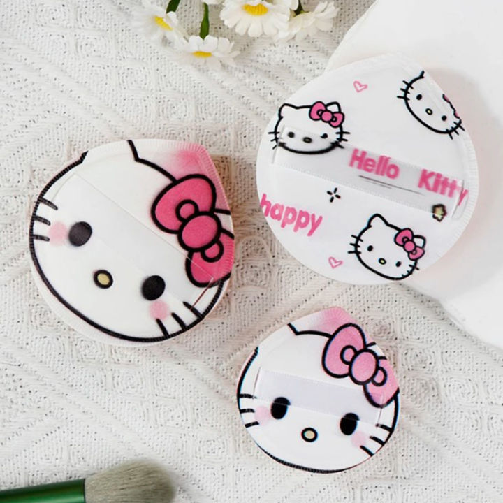 Sanrio Makeup Sponge Puff Boxed Cute Hello Kitty Makeup Concealer Super Soft Elastic Cotton Face Base Cosmetic Puff Beauty Tool Cuilei