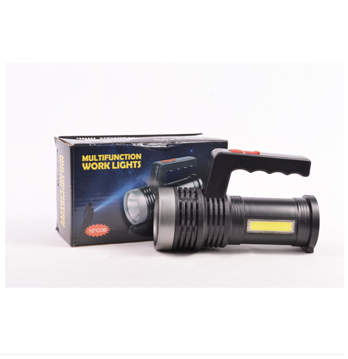 LED Rechargeable Torch Emergency LED Light Multifunction Work Lights 3W+10*COB Flashlight Mini Powerful 2 Way LED USB Rechargeable Flash Light Torch Lamp