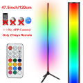 120cm Tuya Bluetooth Corner Floor Lamp Tripod Standing RGB LED Mood Light Dimmable Bedroom Bedside Luxury Living Room Home Decor Ruiqir Super Store. 