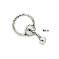 Titanium Steel Round Globe Belly Dance Spike Basic Belly Button Ring Spike for Piercing. 