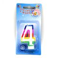 1Pc Colour Happy Birthday Number Cake Candles 0 1 2 3 4 5 6 7 8 9 Cake Topper Kids Girls Boys Bar Party Supplies Decoration. 