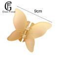 Fixed Hair Accessory Hair Claw Women Clip Shape Solid Color Double Layers Anti-slip Decoration Fixation Ponytail Lady Elastic Gripper Hair Claw Clip. 