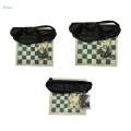 Portable Chess Set Foldable Chess Board with Travel Bag for Storage Chess Set Folding Chess Game. 