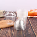 50Pcs 360ML Disposable Mousse Cake Cup with Lid Transparent Plastic Pudding Jelly Dessert Yogurt Cake Cups Party Favors Packaging Box Jessica. 