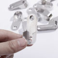 1/10Pcs Wardrobe Rail Hanger Rod Socket Support Tube Round End U-Shaped Bracket Wall Mount Open Flange Seat Home Tools. 