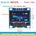 0.96 inch OLED 4PIN 7PIN IIC Serial White Display Module 128X64 I2C SSD1306 12864 LCD Screen Board for Arduino. 