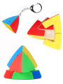 SENGSO Magic Tower 2x2 3x3 Magic Cube Pyraminx Special Cube Keychain cube Stickerless Speed Cube Triangle Cube Brain Teasers. 