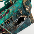 Aquarium Fish Tank Landscape Pirate Ship Wreck Ship Decor Resin Boat Ornament. 