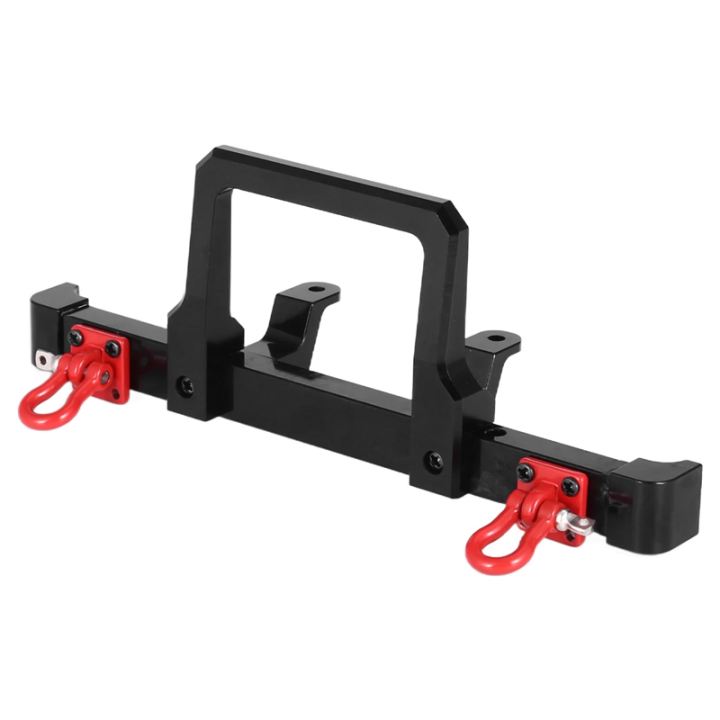 Metal Front Bumper with Tow Hook for MN D90 D91 D96 MN-90 ,Black