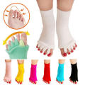 TYPE OF FOOT RELIEF Toe Separator Alignment Sock ONLY HAPPY FEET BRINGS YOU THIS. 
