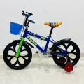 SIRIUS BMX Kids Bicycle, Plastic Wheel Foam Tyre 16-inch Kids Cycle with Support Wheel, Include a Basket and a Bell, Available in Blue, Pink Yellow Color. 