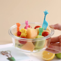 Set Of 10Pcs Cute Animals Food Picks Mini Cartoon Toothpick. 