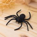 20Pcs/Pack Black Novelty Toy Spider Web Haunted House Prop Decorative Spiders Prank Plastic Fake Spider. 