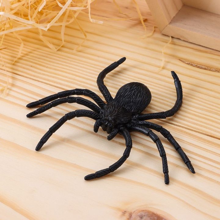 20Pcs/Pack%20Black%20Novelty%20Toy%20Spider%20Web%20Haunted%20House%20Prop%20Decorative%20Spiders%20Prank%20Plastic%20Fake%20Spider%20-%20Image%205