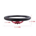 RASTP-14inch 350mm Universal Racing Drift Steering Wheel  Aluminum PU Car Sport Steering Wheels Car Accessories RS-STW020-TP（red）. 