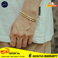 Glamon Gold bracelet 24K high quality fashionable mens bracelet Stylish Design Guarantee bracelet for Men and women 8mm thickness imported premium quality braslets for boys gift items birthday. 