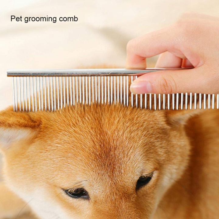 Pet%20Steel%20Comb%20with%20Rounded%20Ends%20Stainless%20Steel%20(Big%20Size)%20-%20Image%202