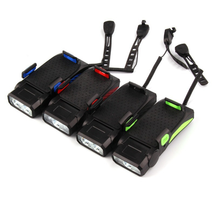 Usb%20Rechargeable%20Bike%20Headlight%20120%20Decibels%20Multi-Function%20Bicycle%20Front%20Light%20Horn%20and%20Bank%20Frontlight%20for%20Outdoor%20Cycling%20Green%20-%20Image%205