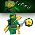 Lloyd Protagonist Group Compatible with Lego Ninjago Ghost Gold Assembling Puzzle Building Blocks Toy Cheap Hairstyle. 