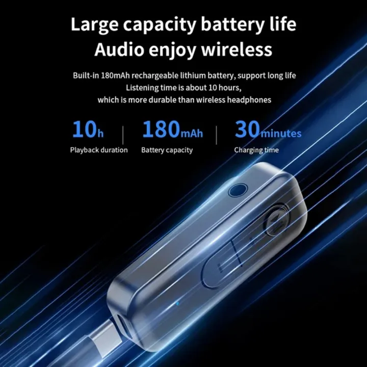 BGGQGG%202%20in%201%20BT%205.3%203.5mm%20BT%20Adapter%20Adapter%20for%20Car%20for%20TV/Headphone/Speakers/Car%20Stereo/Home%20Stereo%20-%20Image%206