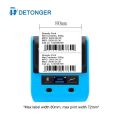 DETONGER 80mm Wide Format Sticker Label Maker Receipt Portable B-T Barcode QR Code Food Price Tag Printer Machine. 