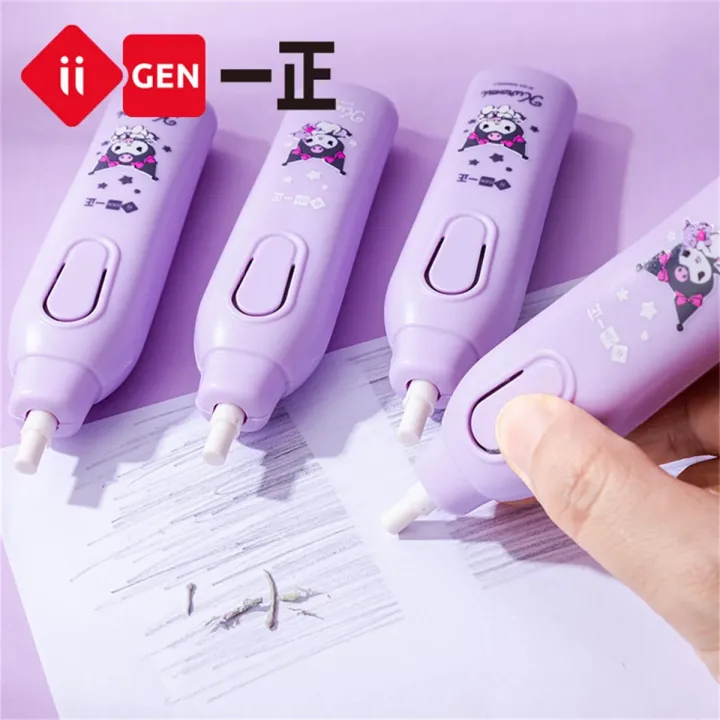 %E3%80%90HOT%E3%80%91%201Pcs%20Sanrio%20Series%20Kuromi%20Cute%20Cartoon%20Electric%20Eraser%20Effortless%20Correction%20Cleaning%20Mistake%20Rubber%20School%20Student%20Stationery%20-%20Image%204