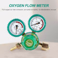 Oxygen Gas Bottle Regulators O2 Reducing Pressure Inhaler Acetylene Double Gauge Regulator Oxygen Tank Regulator. 