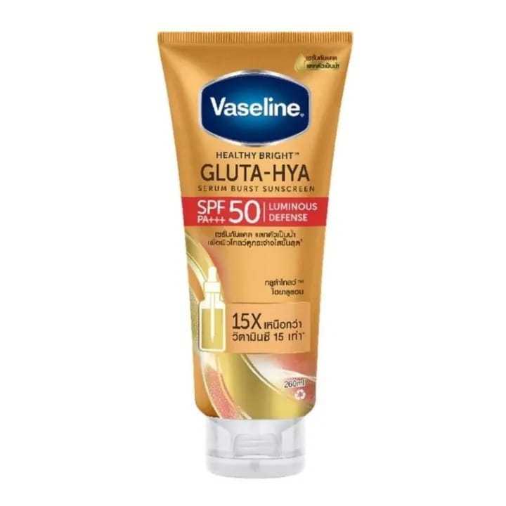 VASELINE%20GLUTA%20HYA%20LUMINOUS%20DEFENSE%20SPF%2050%20PA+++%20LOTION%20ORIGINAL%20THAILAND%20260ml%20-%20Image%202